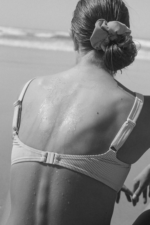 Signature Stripe Bra Cup Top - Coconut