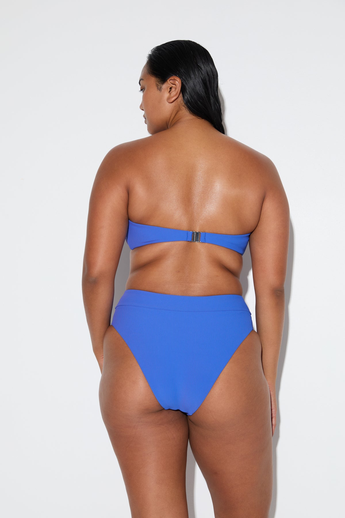 Signature Stripe Bandeau Top - Pacific Blue