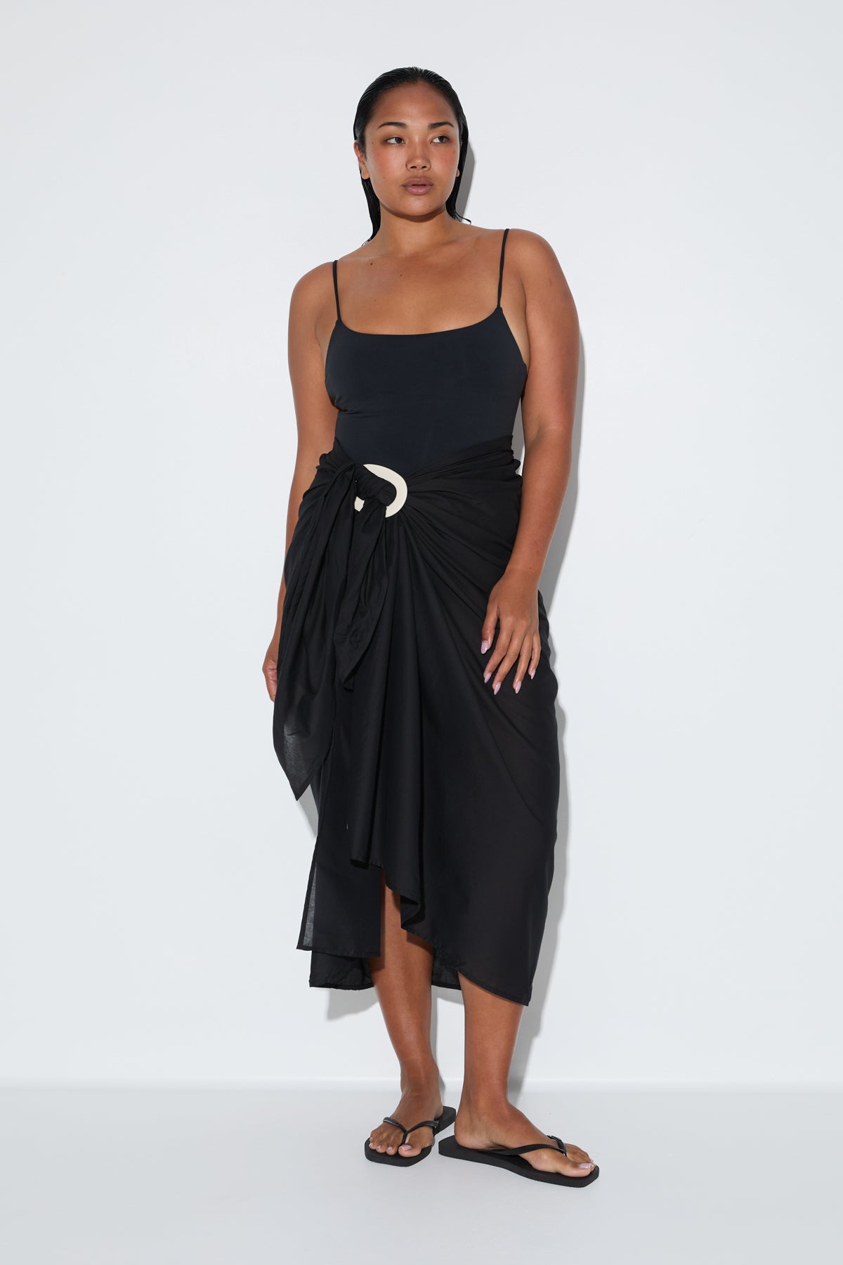 Signature Cotton Sarong - Black