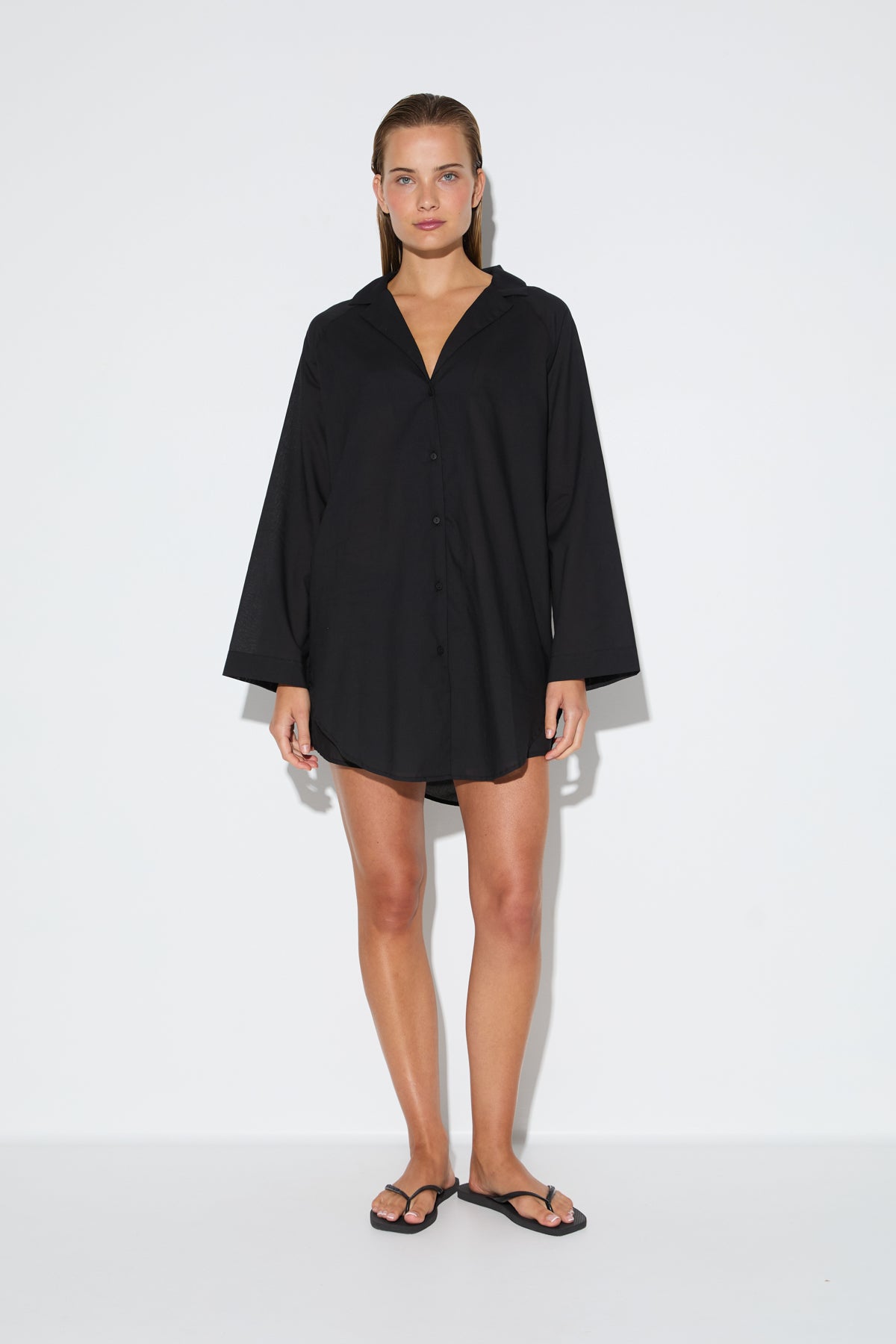 Signature Cotton Shirt - Black