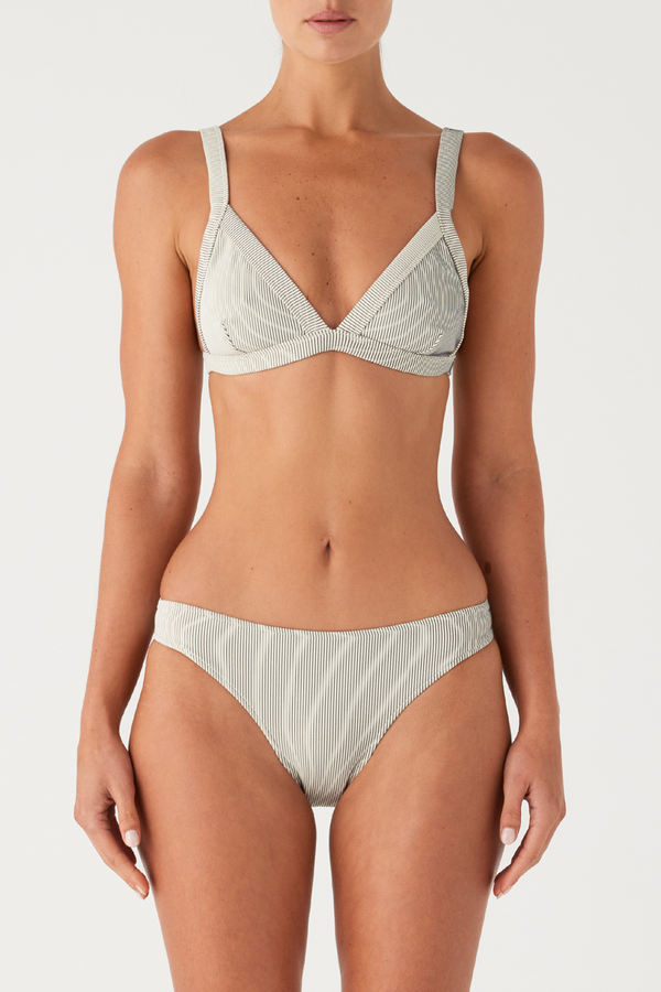 Signature Stripe Classic Brief - Coconut