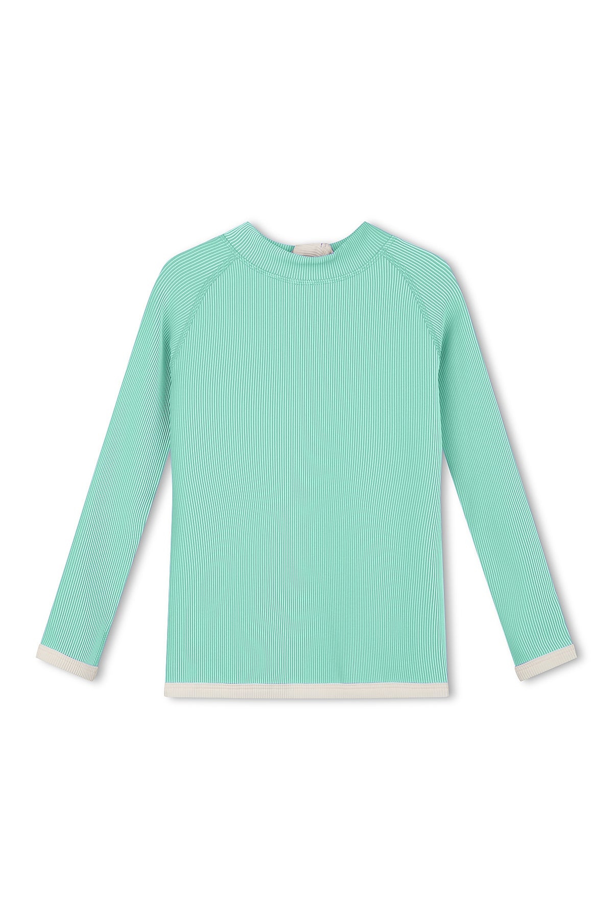 Mini Stripe Rashie - Aqua
