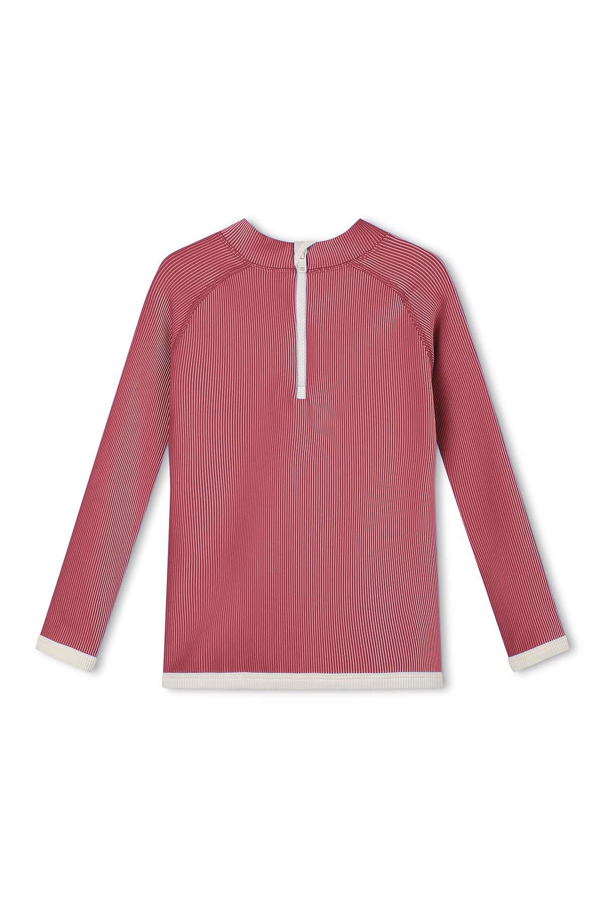 Mini Stripe Rashie - Clay Red