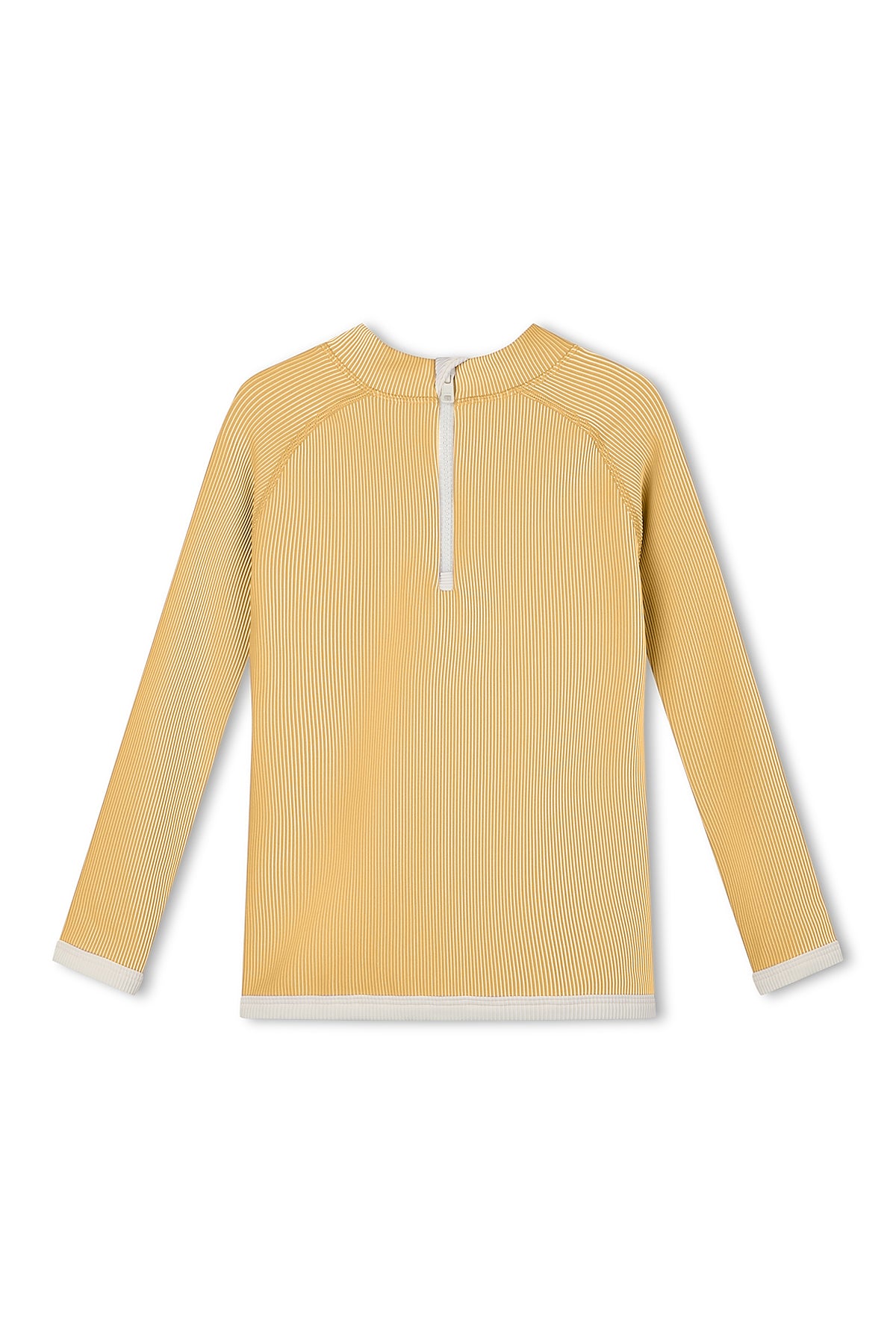 Mini Stripe Rib Rashie - Marigold