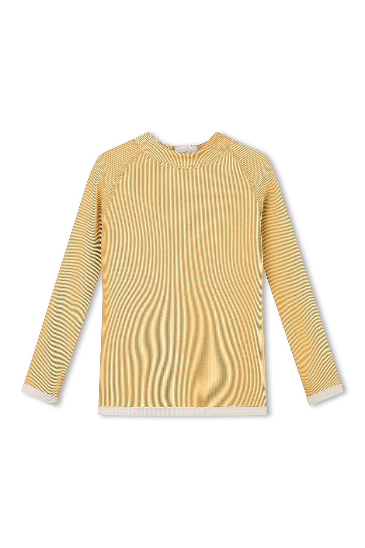 Mini Stripe Rib Rashie - Marigold