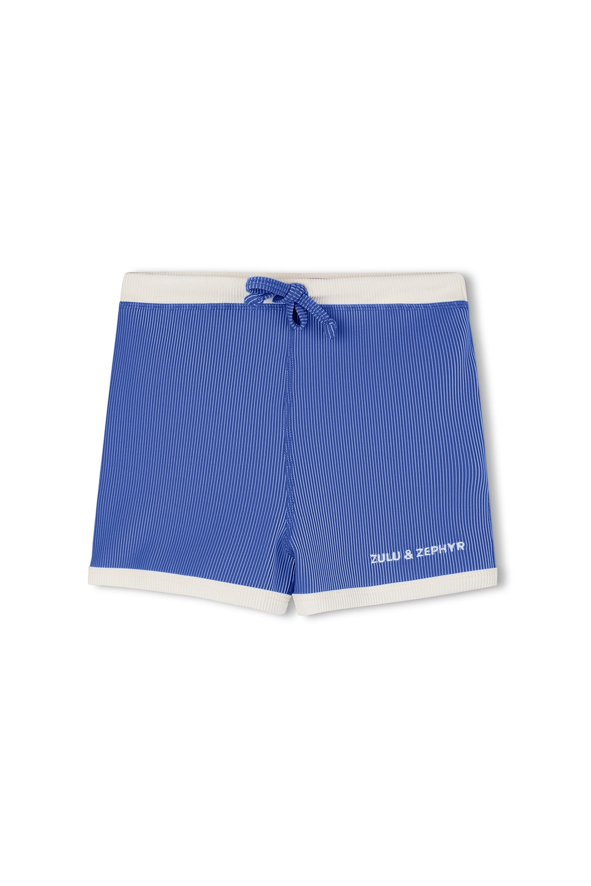 Mini Stripe Surf Short - Sea Blue