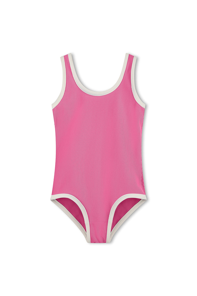 Mini Stripe Rib Scoop One Piece - Shell Pink – Zulu & Zephyr