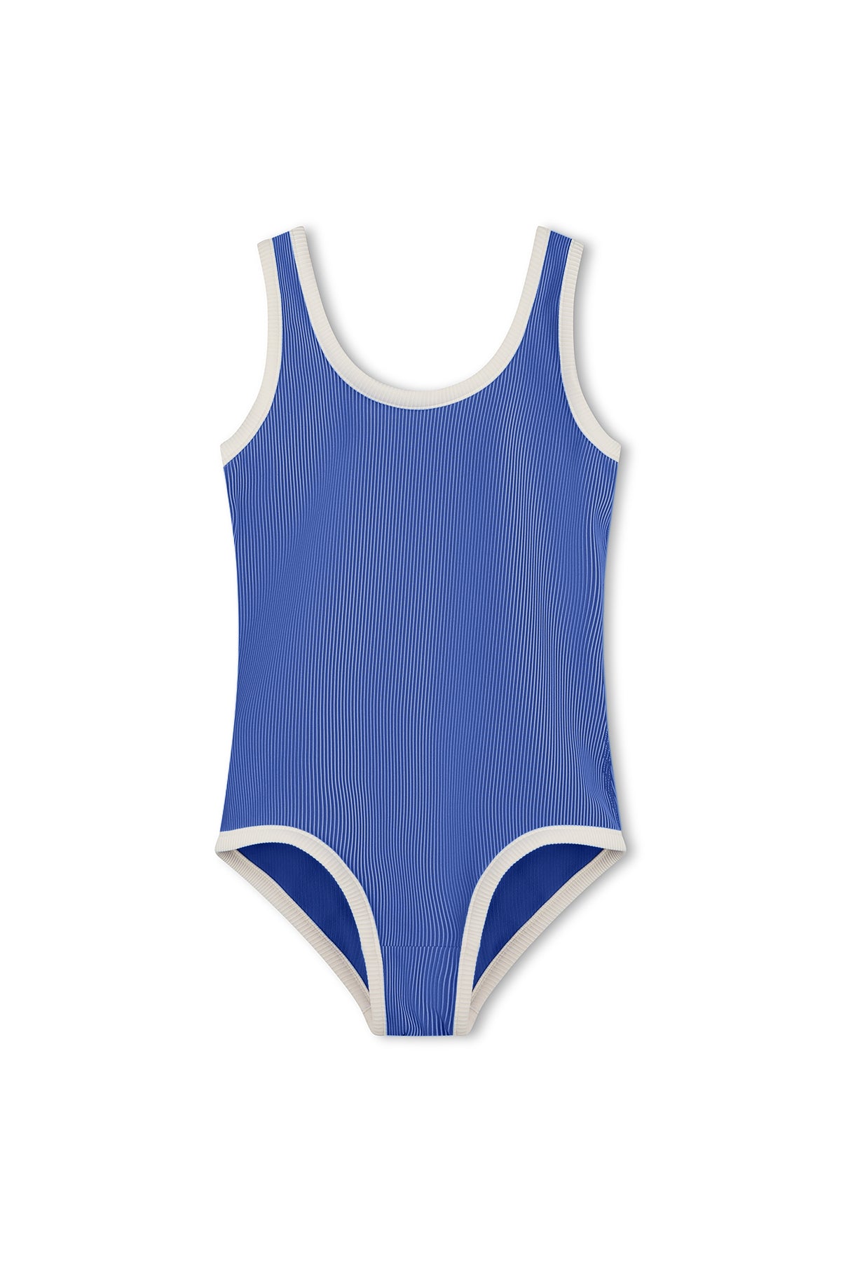 Mini Stripe Scoop One Piece - Sea Blue