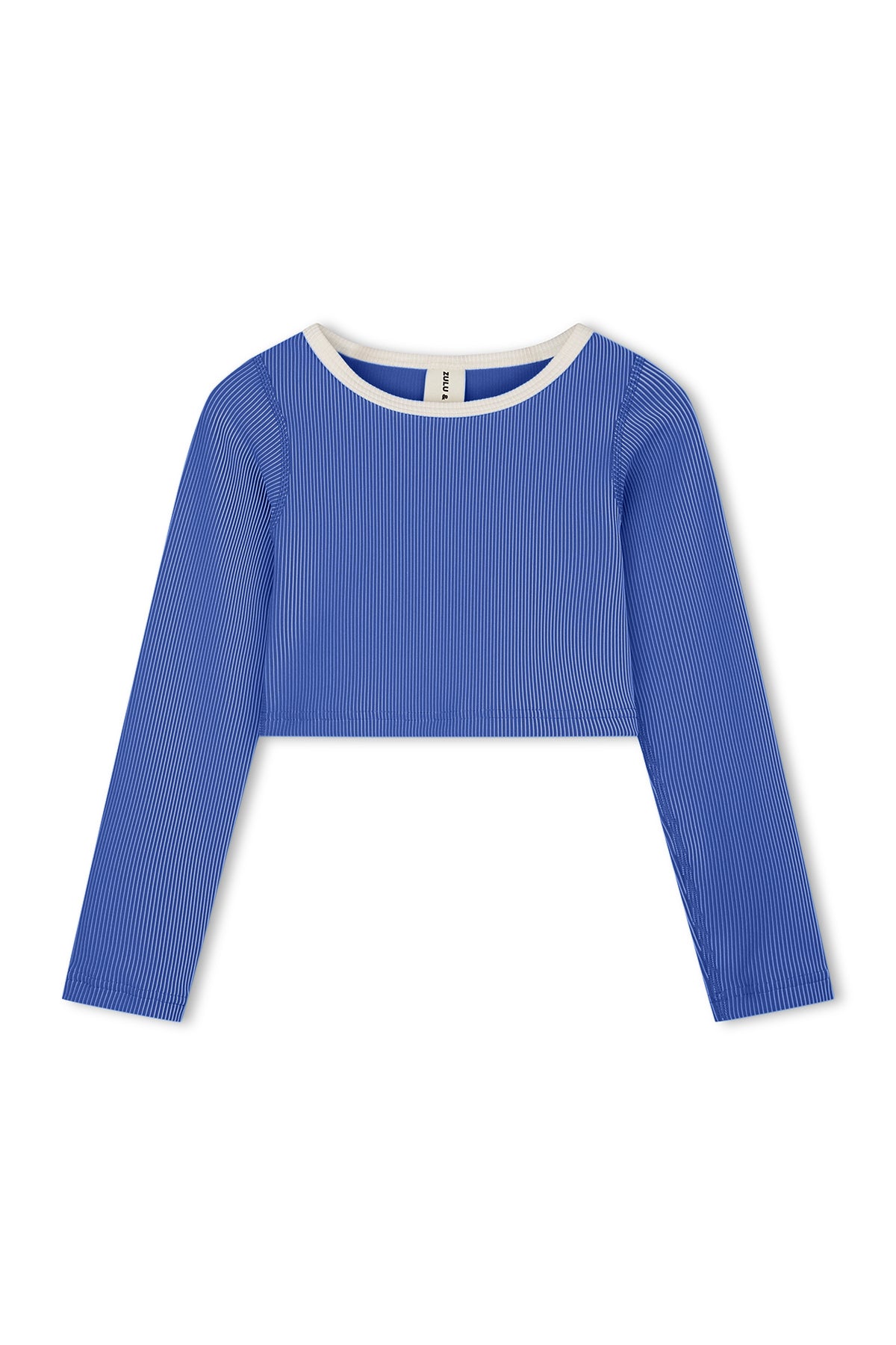 Mini Stripe Crop Rashie - Sea Blue