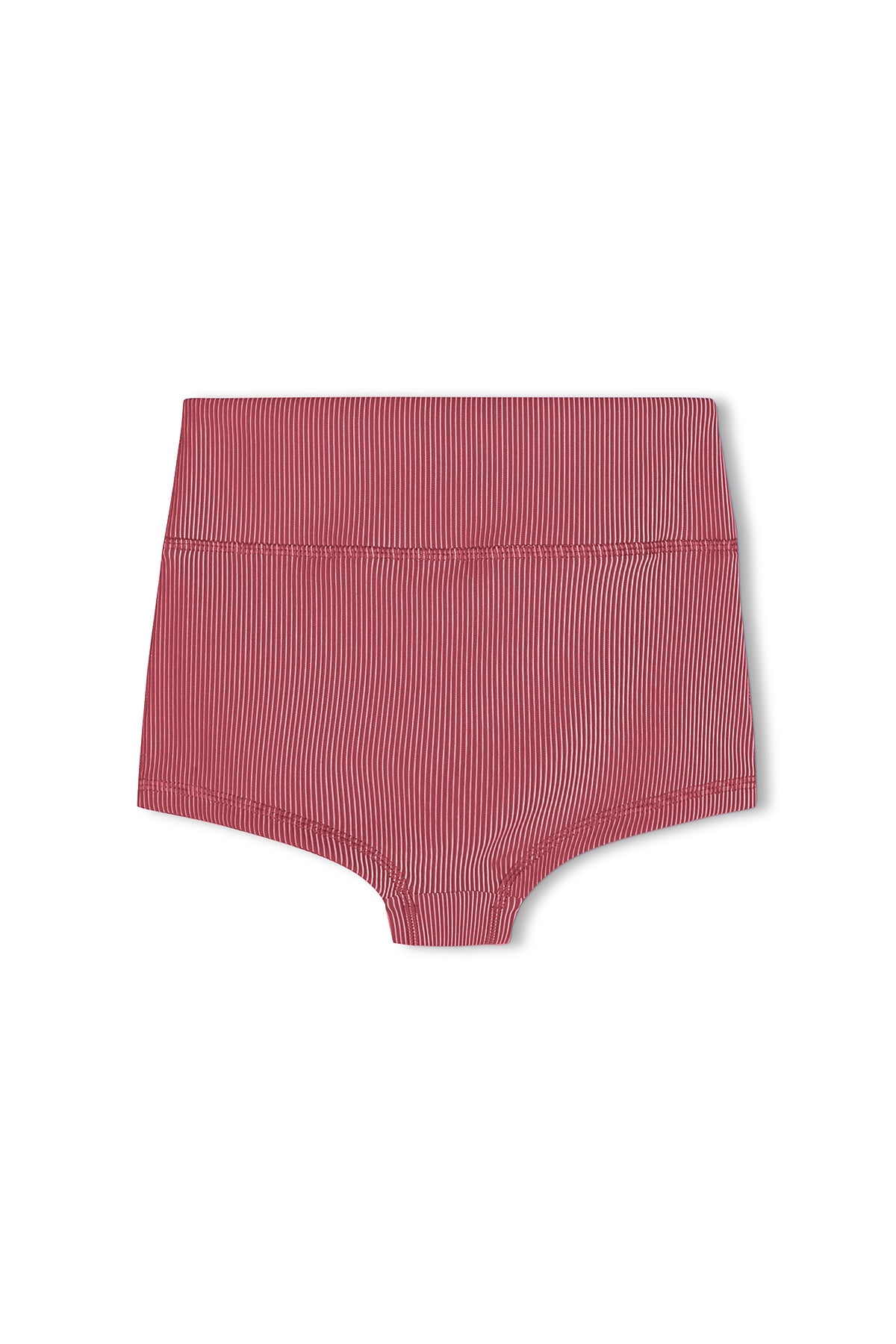 Mini Stripe Boy Short - Clay Red