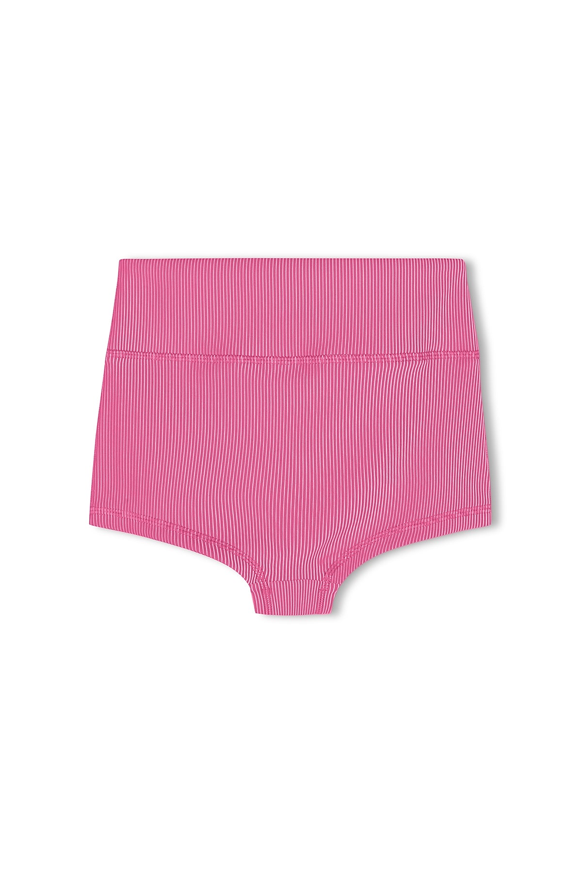 Mini Stripe Rib Boy Short - Shell Pink