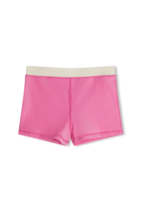 Stripe Rib Short - Shell Pink