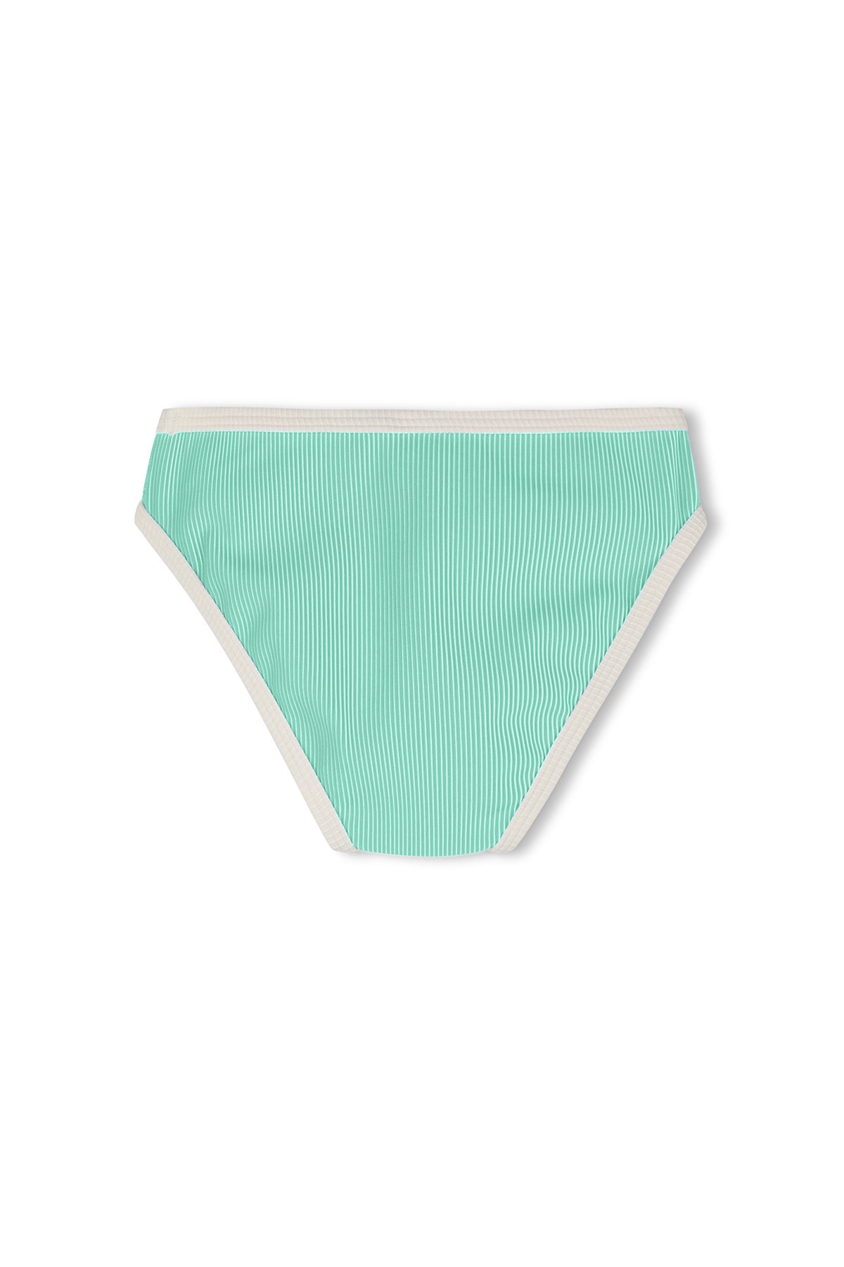 Mini Stripe Bikini Bottom - Aqua