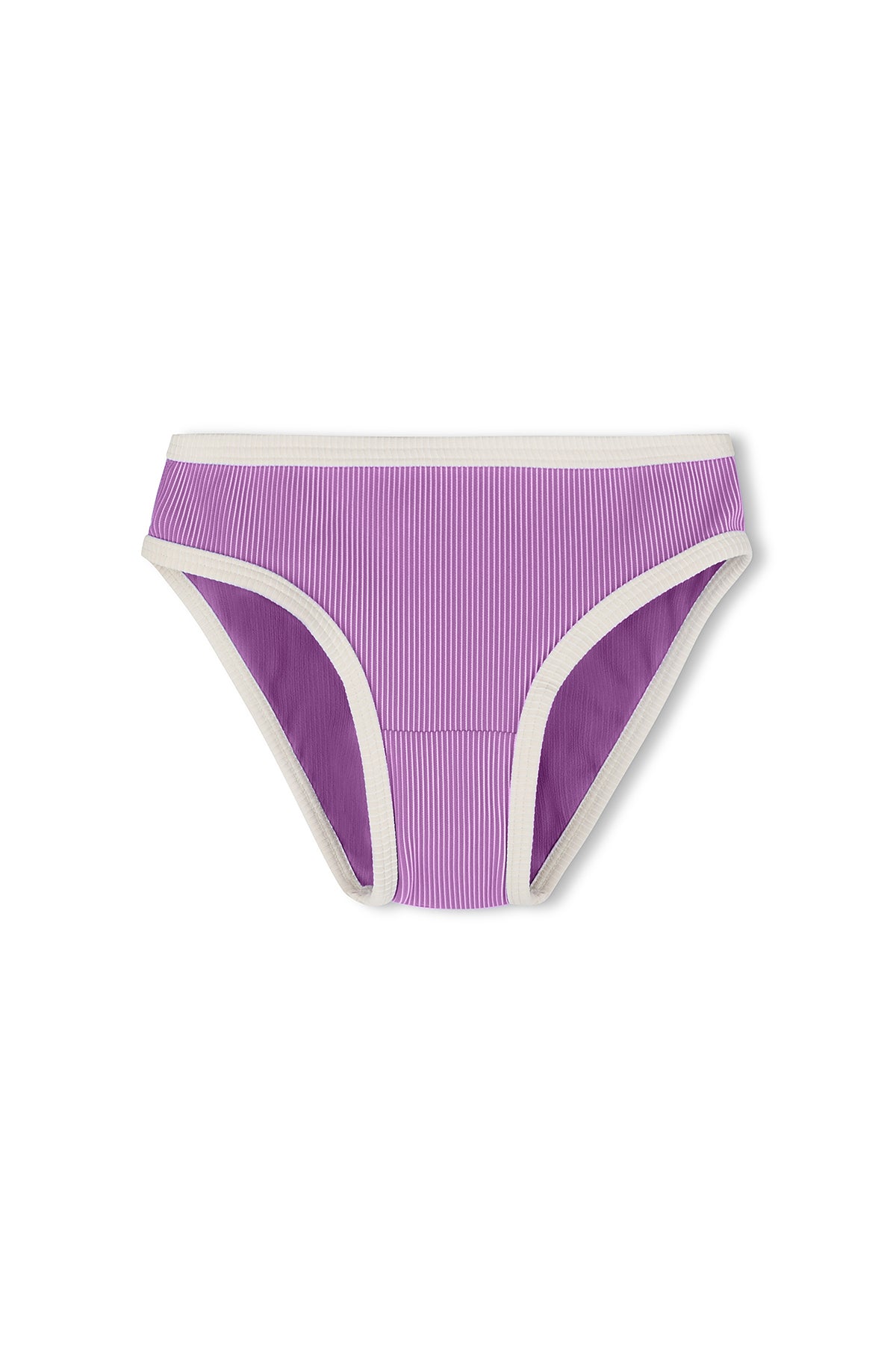Mini Stripe Bikini Bottom - Lilac