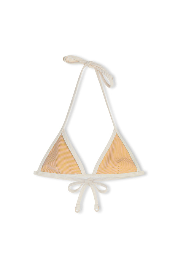 Stripe Rib Triangle Top - Marigold