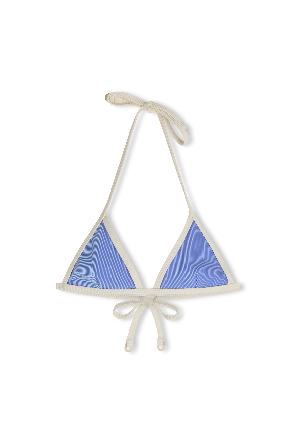 Stripe Rib Triangle Top - Sky