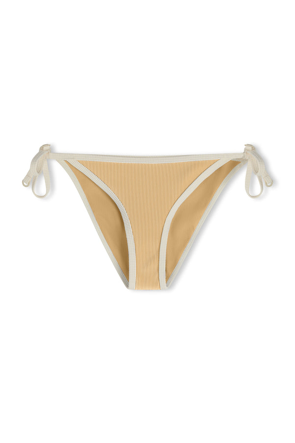 Stripe Rib Tie Side Brief - Marigold