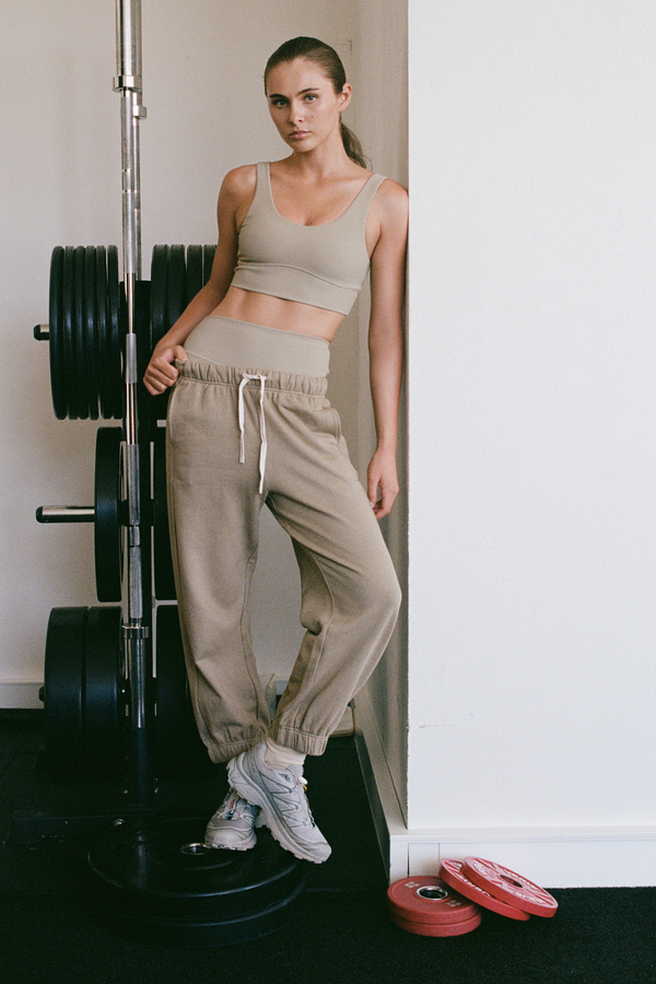 Cuffed Sport Sweatpant - Olive