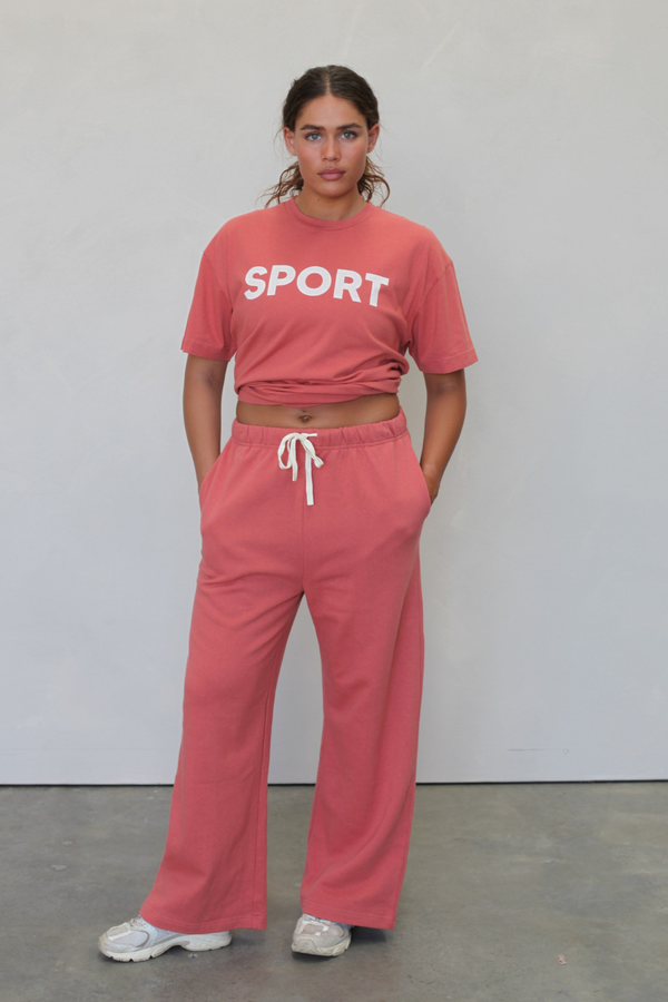 Fleece Sport Sweat Pant - Banksia