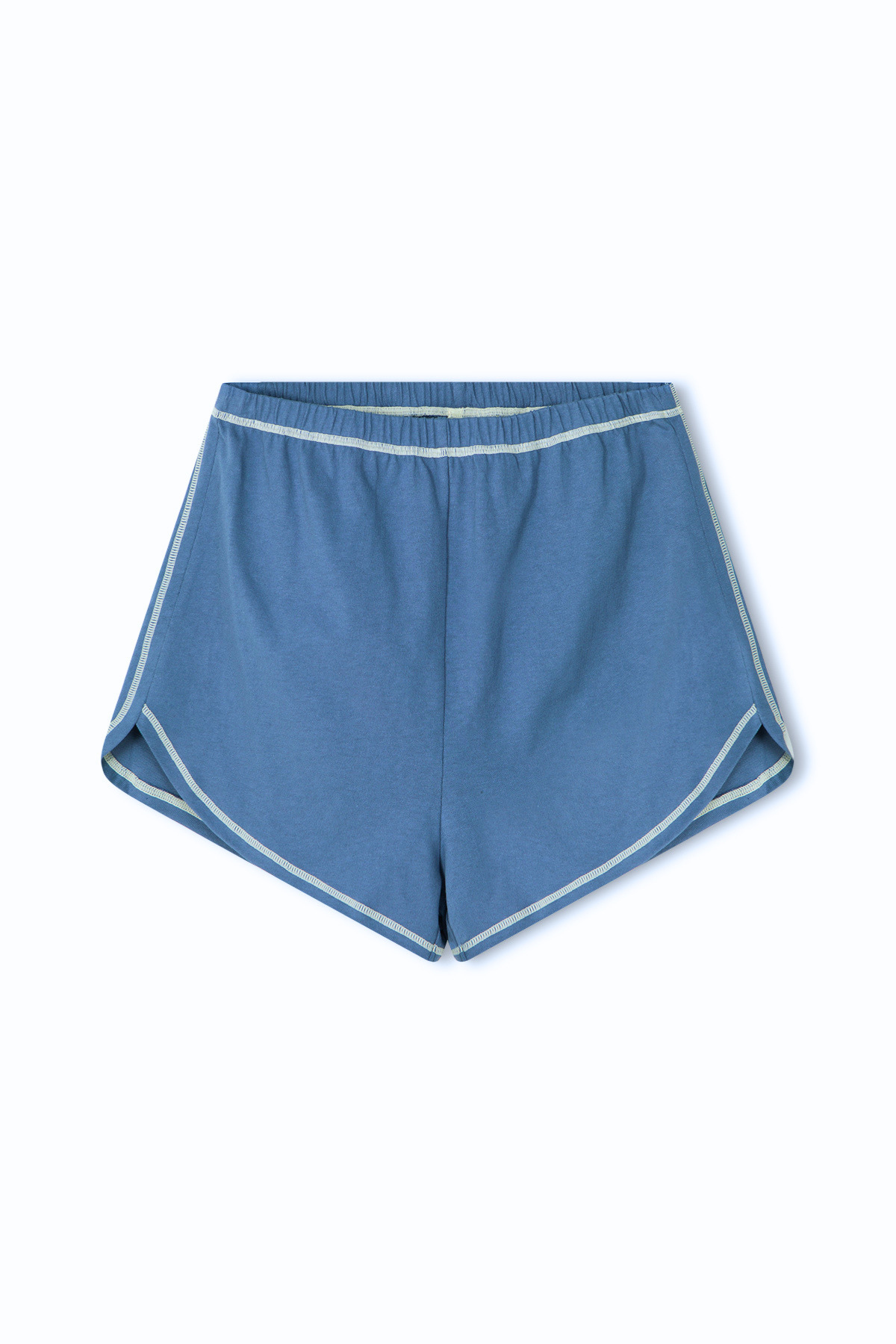 Contrast Jersey Short - Denim Blue
