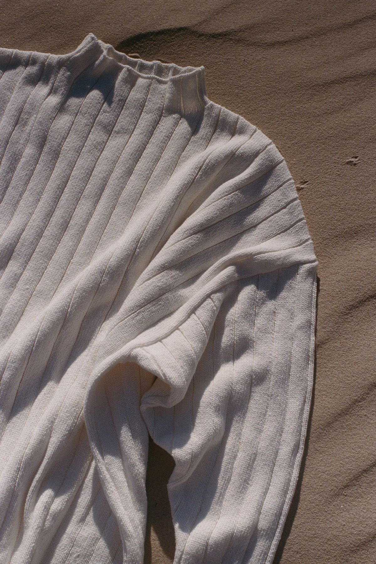 Rib Knit Jumper - Cream