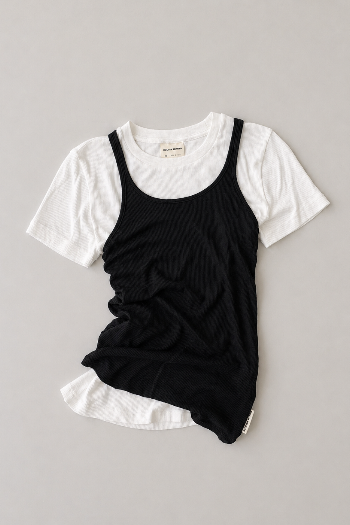 Rib Hemp Jersey Tank - Black
