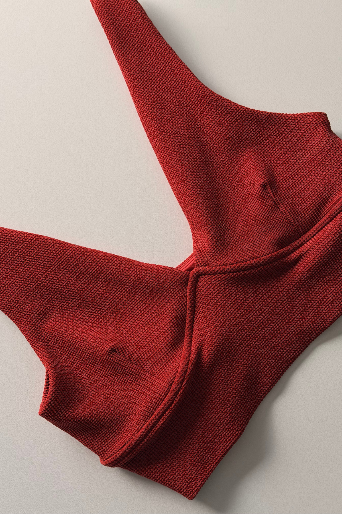 Crop Top - Red Waffle
