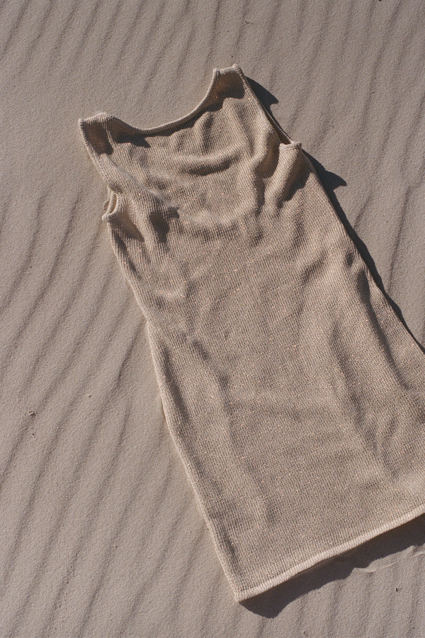 La Isla Lurex Knit Mini Dress - Gold