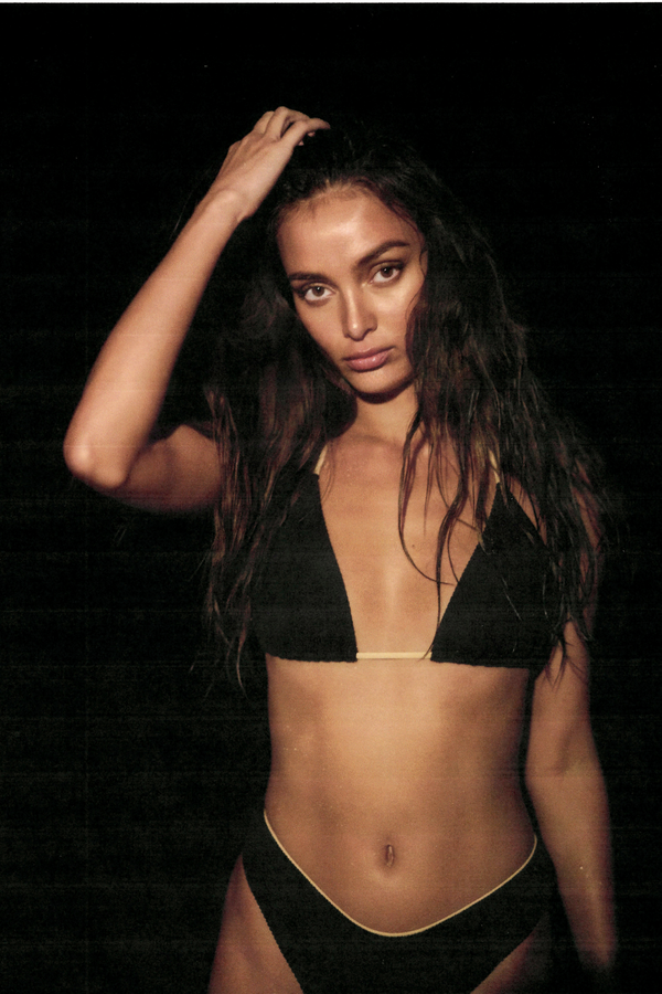 Textured Curve Brief - Black