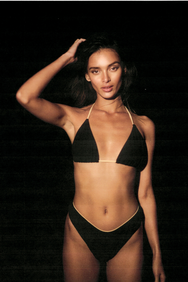 Textured Curve Brief - Black