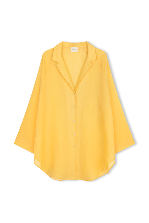 Signature Ramie Shirt - Marigold