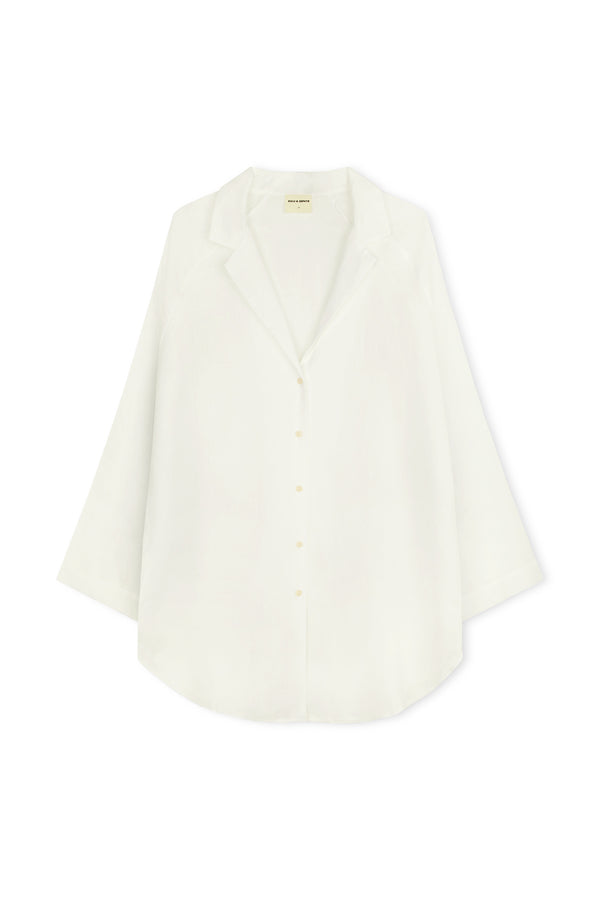 Signature Ramie Shirt - White
