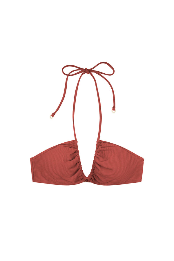Signature Halter Top - Earth Red