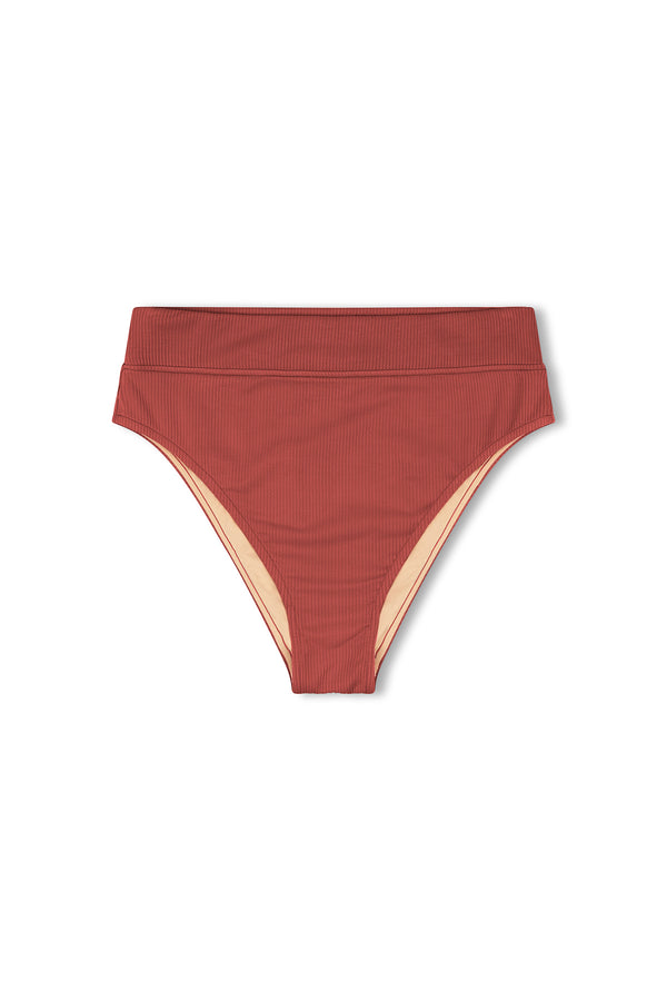 Signature High Waisted Brief - Earth Red