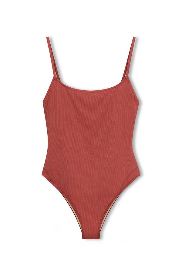 Signature Simple One Piece - Earth Red