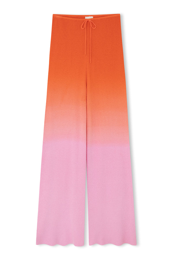 Pink Ombre Merino Blend Knit Pant