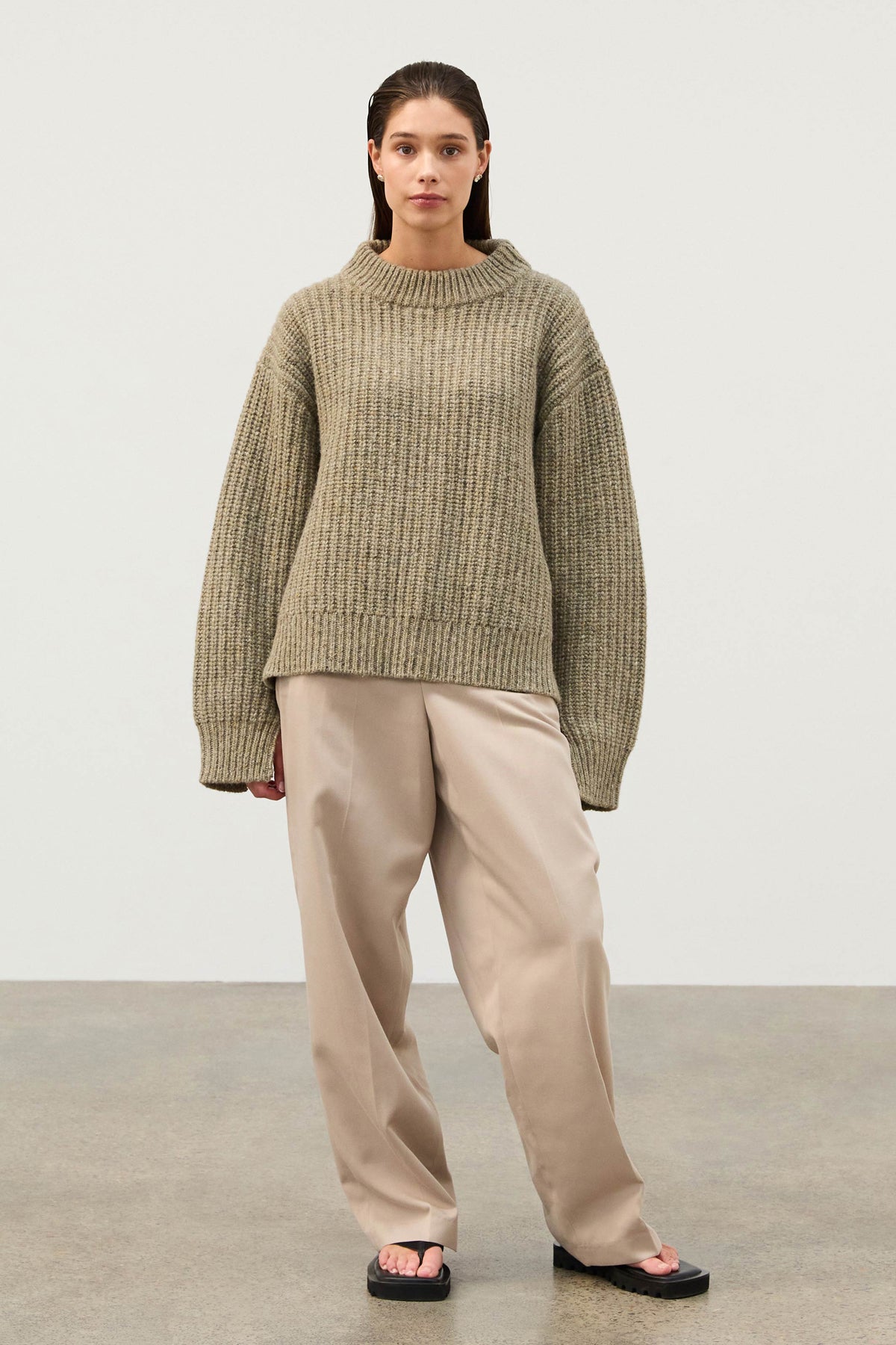 Recycled Tailored Pant - Natural