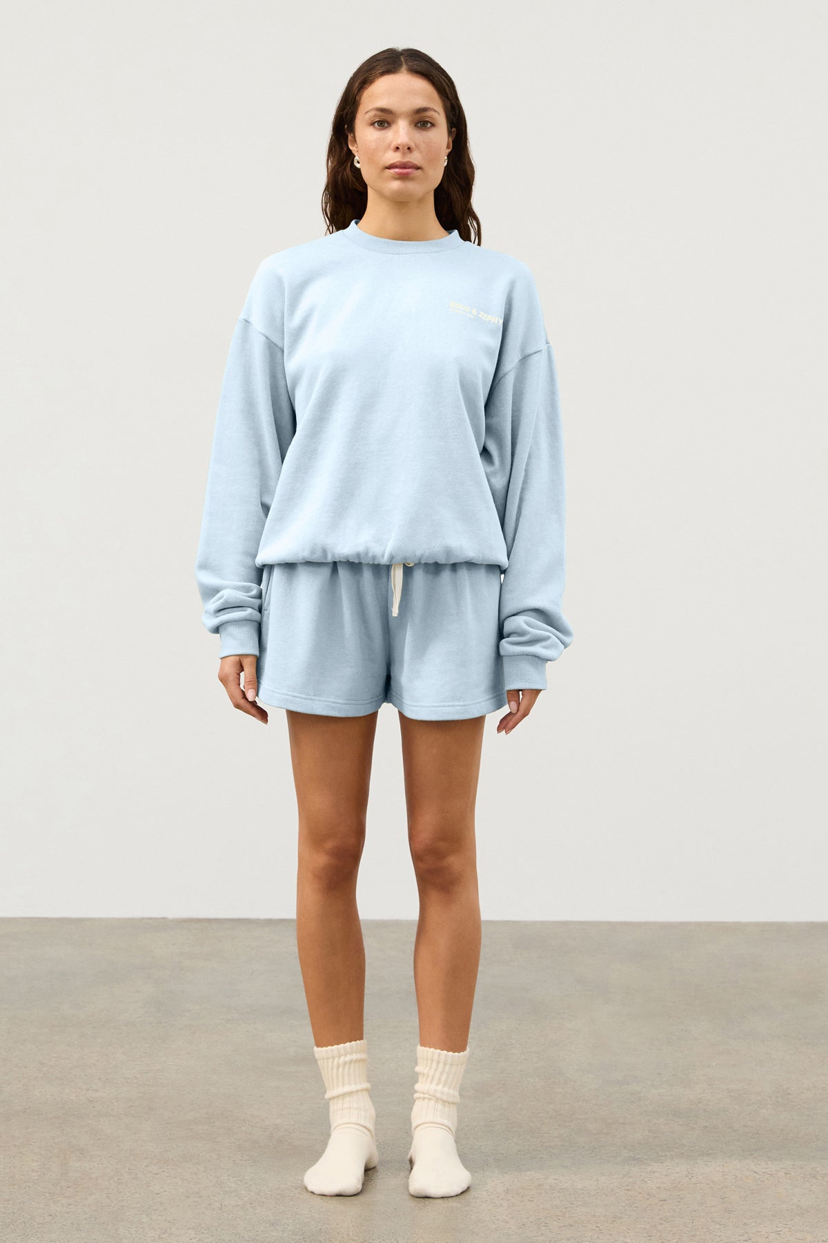 Fleece Sport Sweat Short - Powder Blue