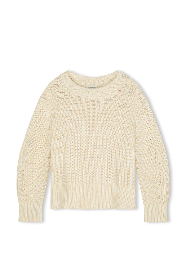 Natural Cotton Knit Jumper