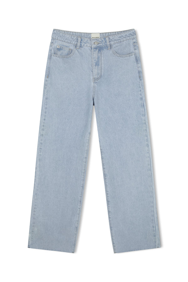 Recycled Cotton Mid Rise Jean - Light Wash