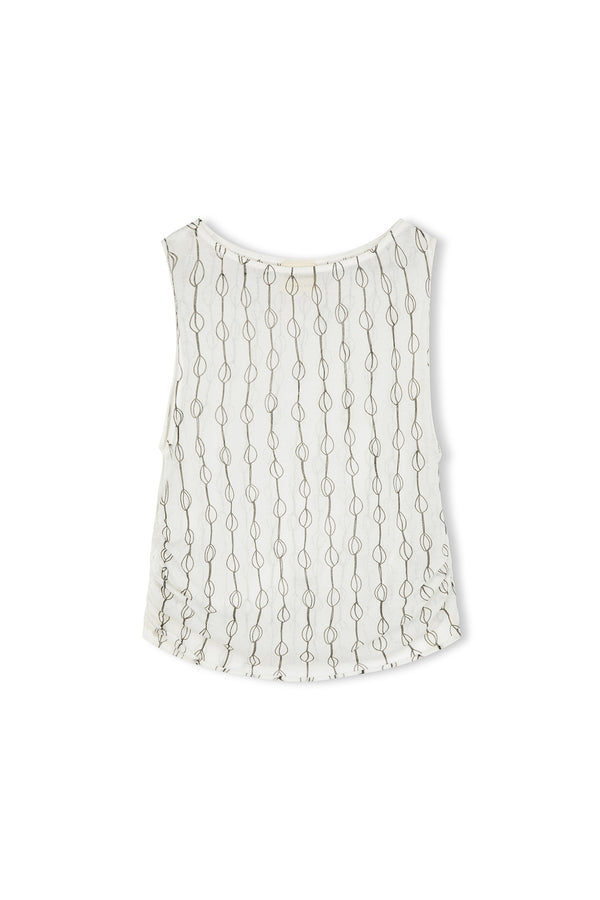 Shell Rouched Knit Top