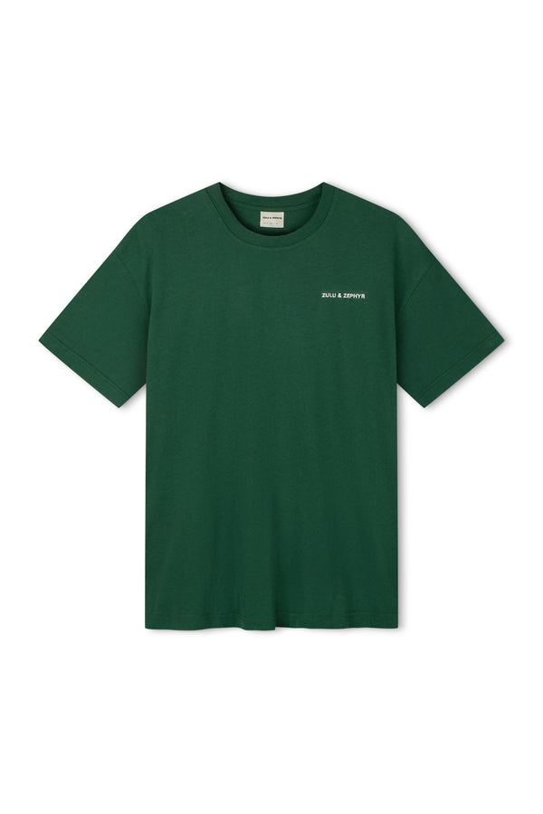 Zulu & Zephyr Logo Tee - Tallow Green