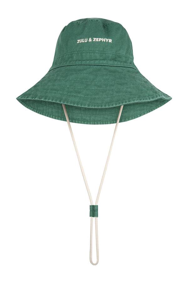 ZZ Logo Bucket Hat - Tallow Green