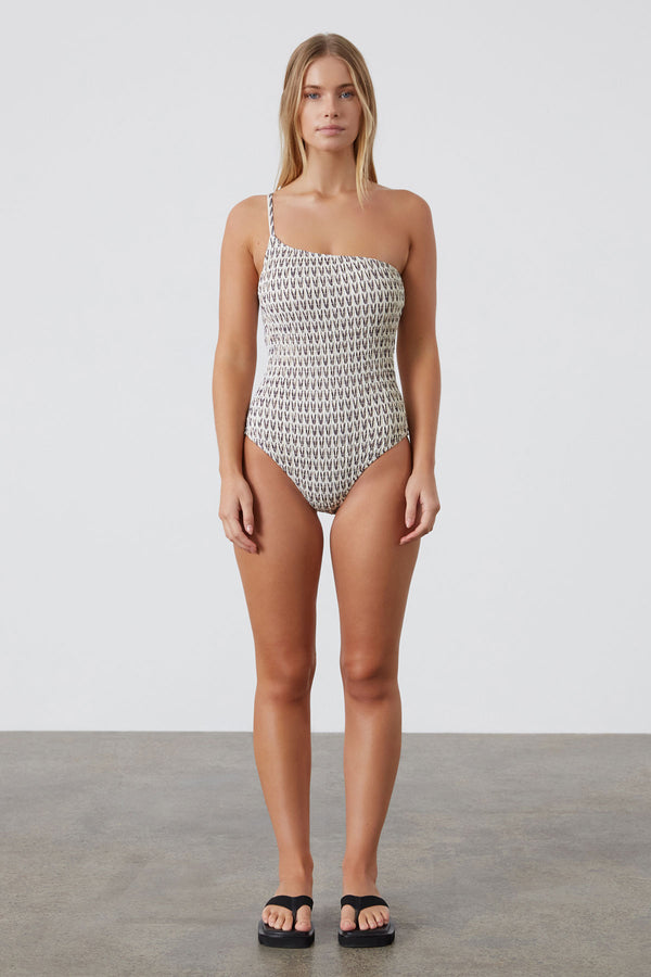 Pecan Asymmetric One Piece