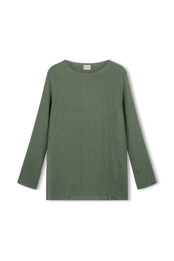 Eucalyptus Linen Textured Top