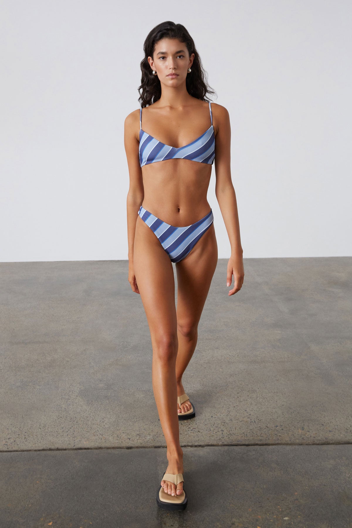 Horizon Stripe Textured Bralette