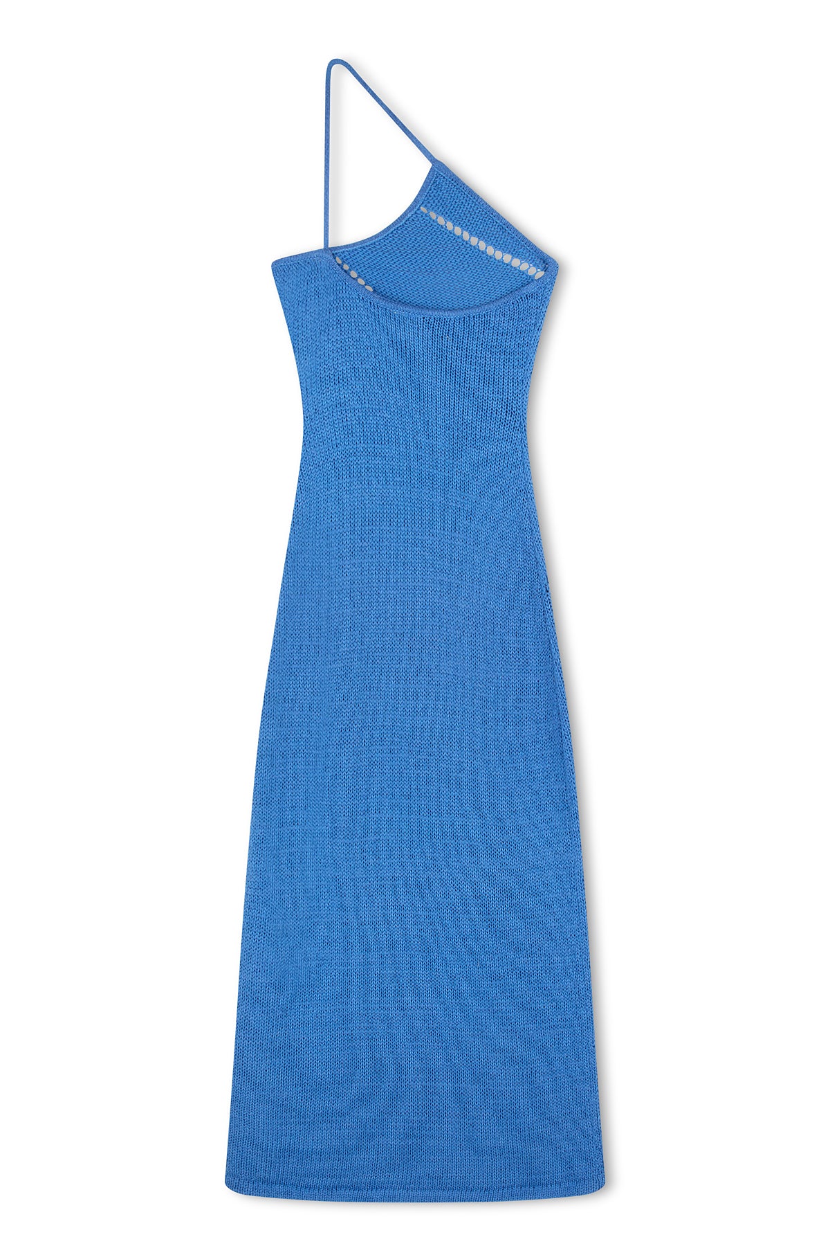 Ocean Blue Lattice Knit Dress