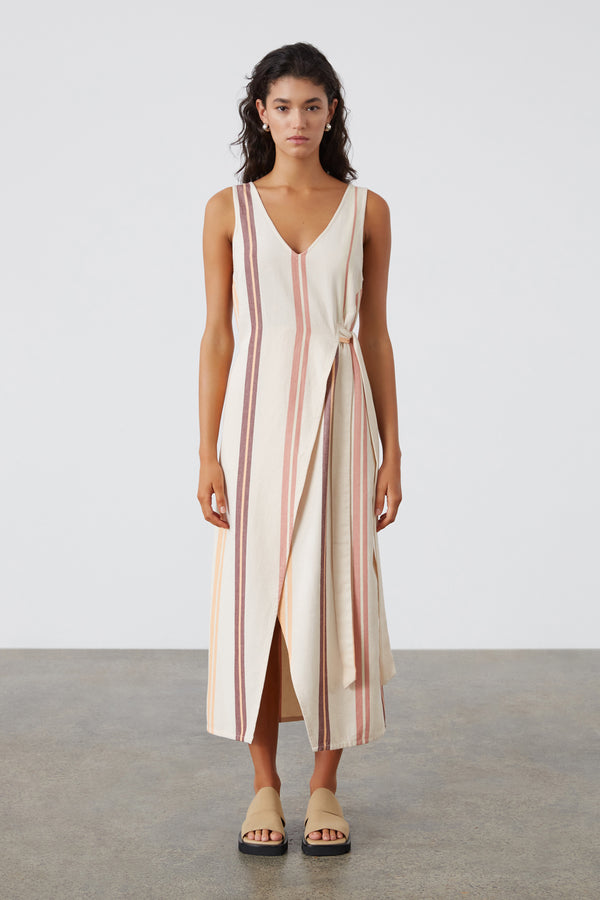 Lounger Stripe Organic Cotton Dress