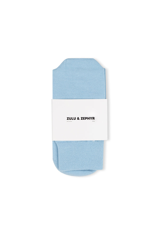 Zulu & Zephyr Logo Socks - Sky