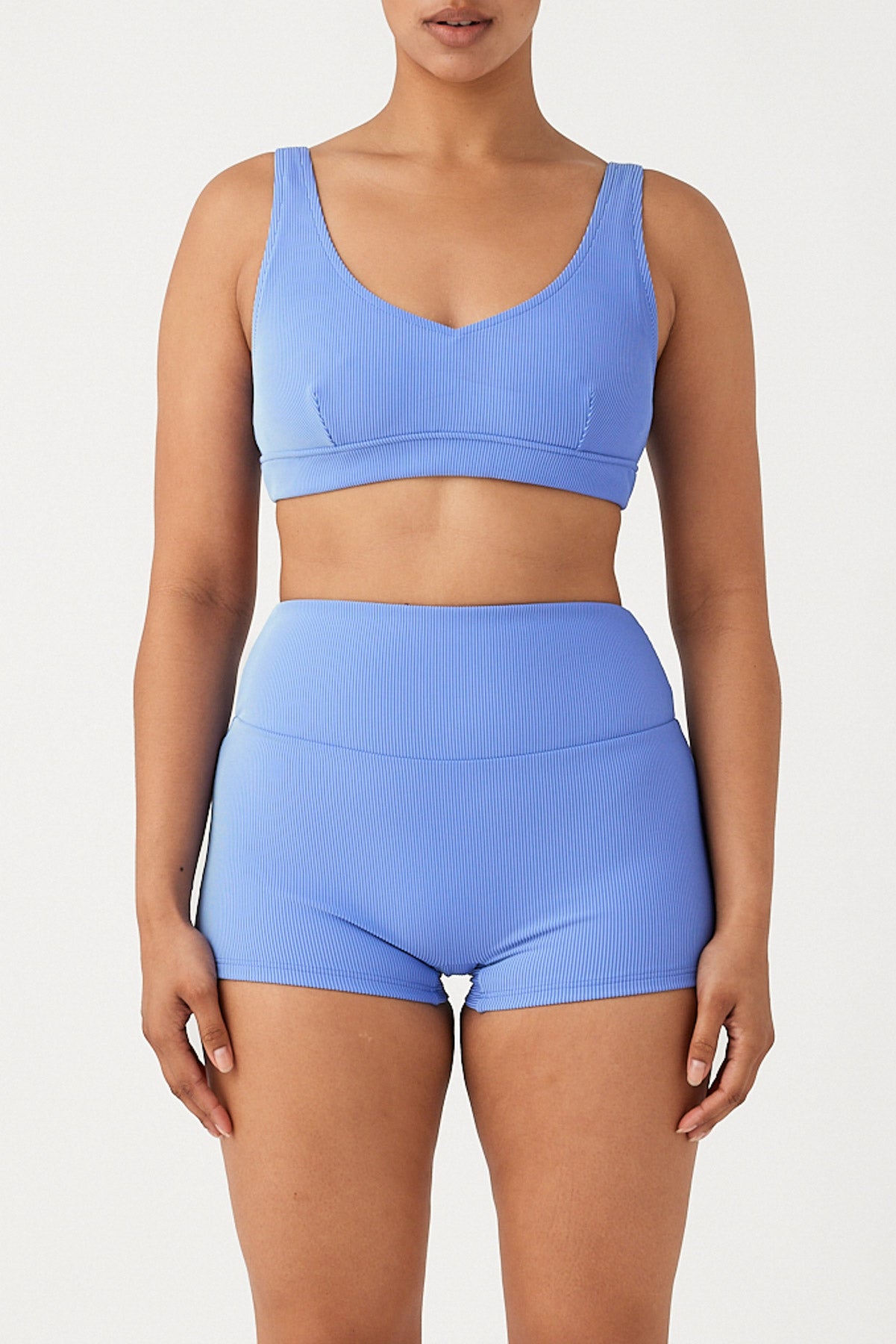 Signature Stripe Boy Short - Sky
